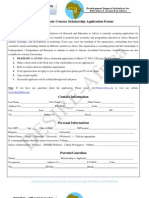 Scholarship Form Postgraduate