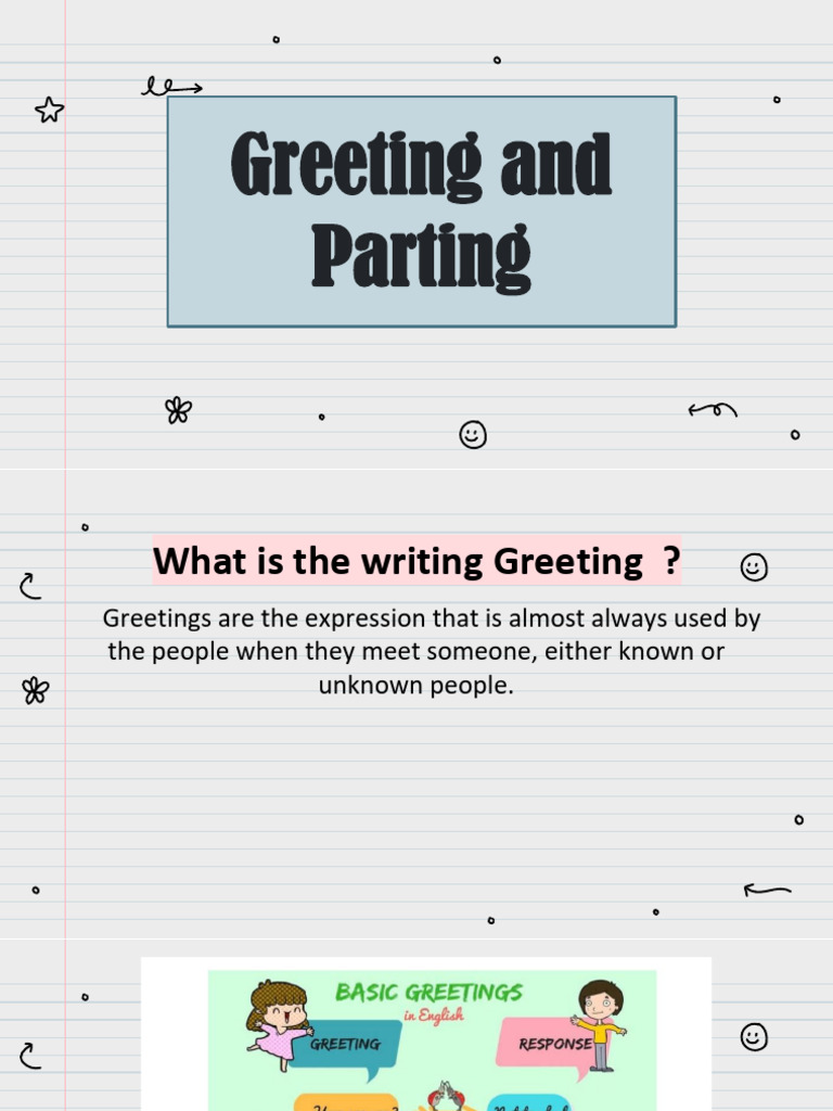 Greetings and Partings Explained | PDF | Human Communication | Linguistics