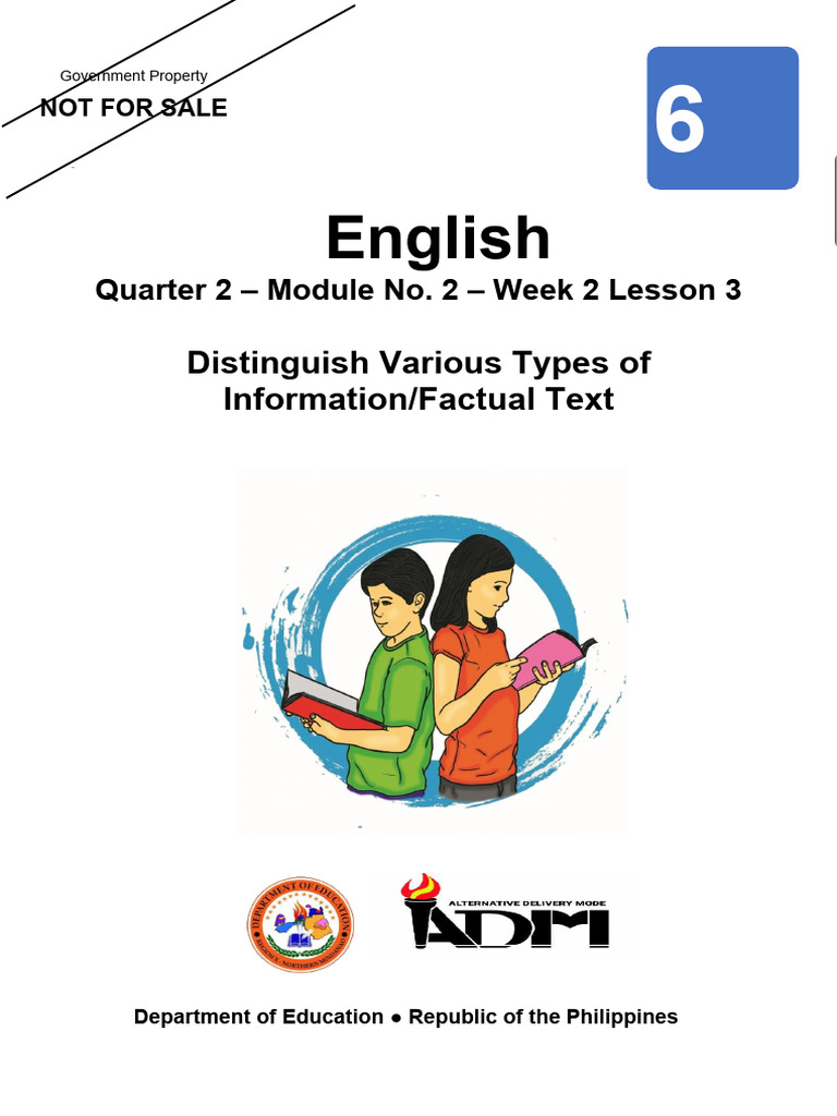 English 6 q2 module 2 lesson 3 distinguish various types of information
