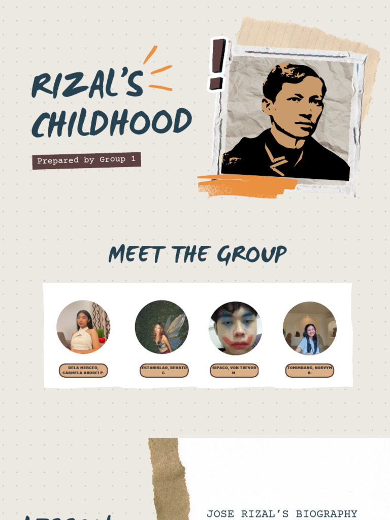 Rizal's Childhood | PDF