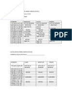 HORARIO Ingles