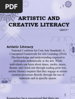 Artistic and Creative Literacy