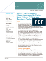 Middle East Megaprojects - Modern Contracting Models Can Boost Delivery of US 310bn Investment Pipeline