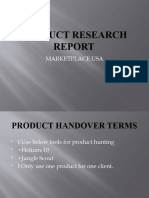 Product Research Report
