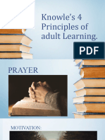 Knowles 4 Principles of Adult Learning