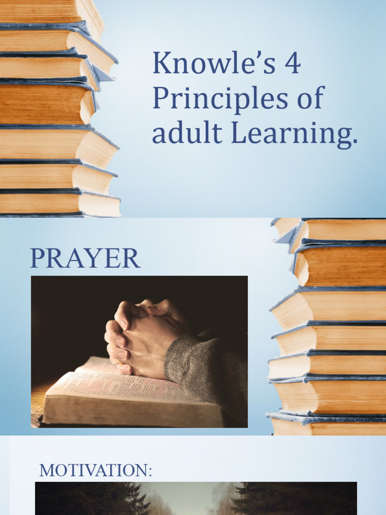 Knowles 4 Principles of Adult Learning | PDF