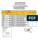 Jadwal LSP Pendaftaran Dan Pra Asesemne Ta 2324