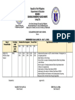 Workplan - June 29 - July 3, 2020