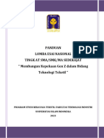 Panduan Lomba Esai Nasional Tingkat Sma-Smk-Ma 2023