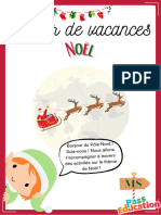 Noël Cahier de Vacances Gratuit MS Maternelle