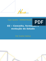 Conceito, Formação e Evolução Do Estado