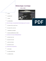 Météorologie Et Aérologie: 1 - Le Nuage Figurant Sur La Photographie Ci-Contre Est Un