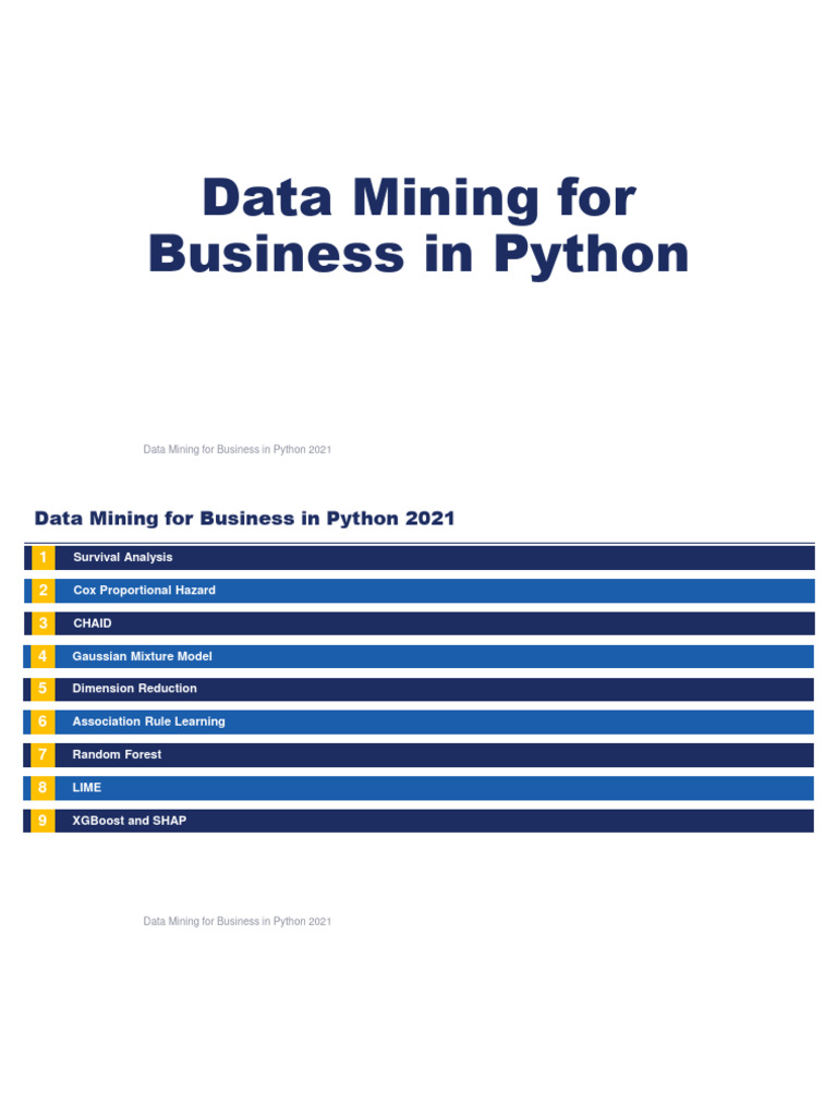 Data Mining Techniques in Python | PDF | Principal Component Analysis ...