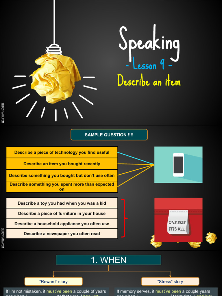 Lesson 9. Describe An Object | PDF