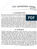 Aunt Jennifer's Tigers - Notes