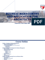 2 - Business Management and Application For Architects Module 1