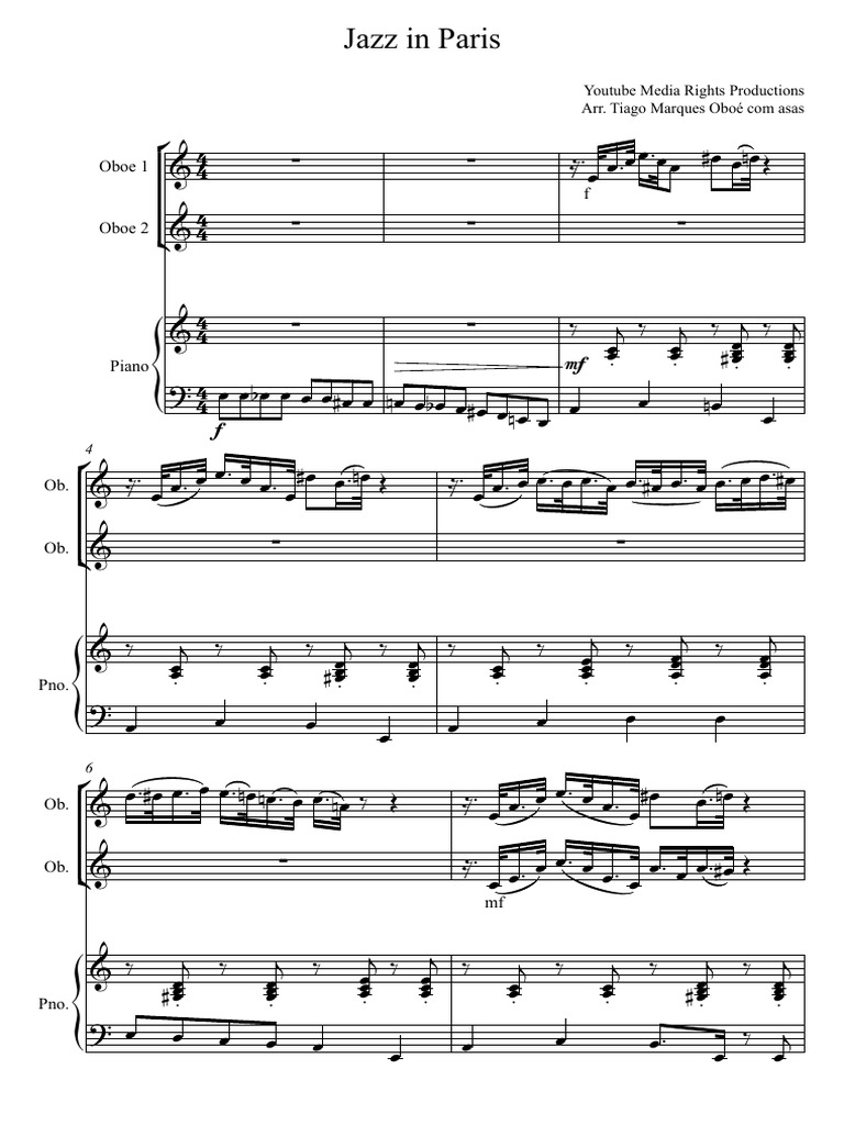 Jazz in Paris - Score and Parts | PDF