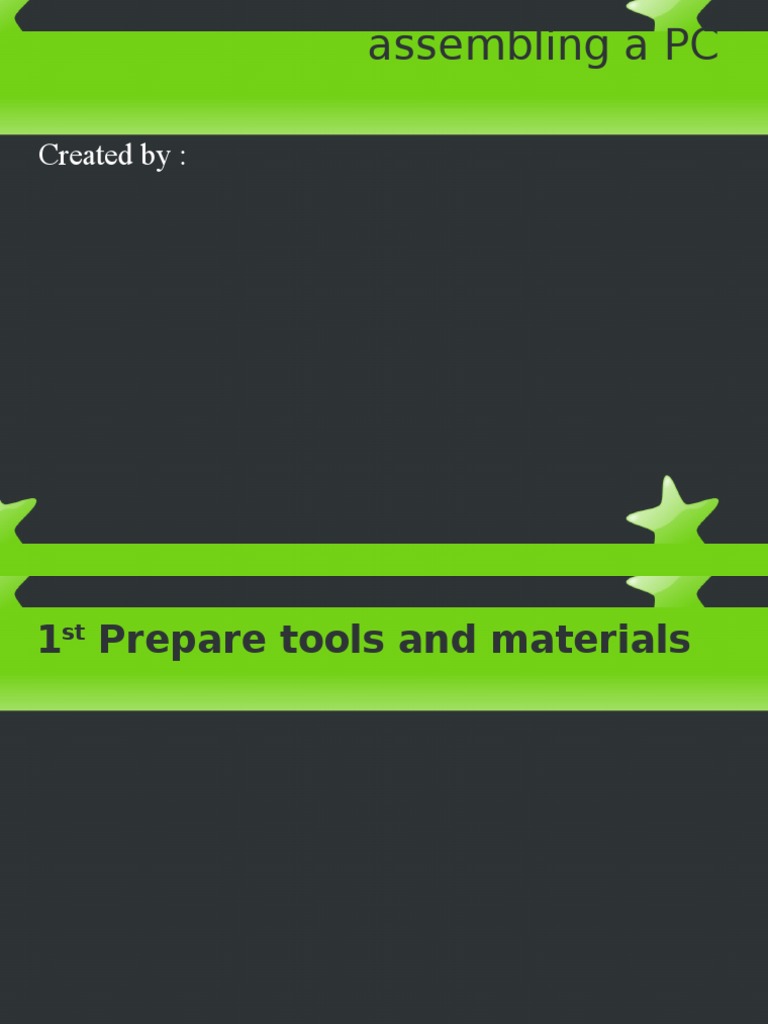 Step-by-Step PC Assembly Guide | PDF