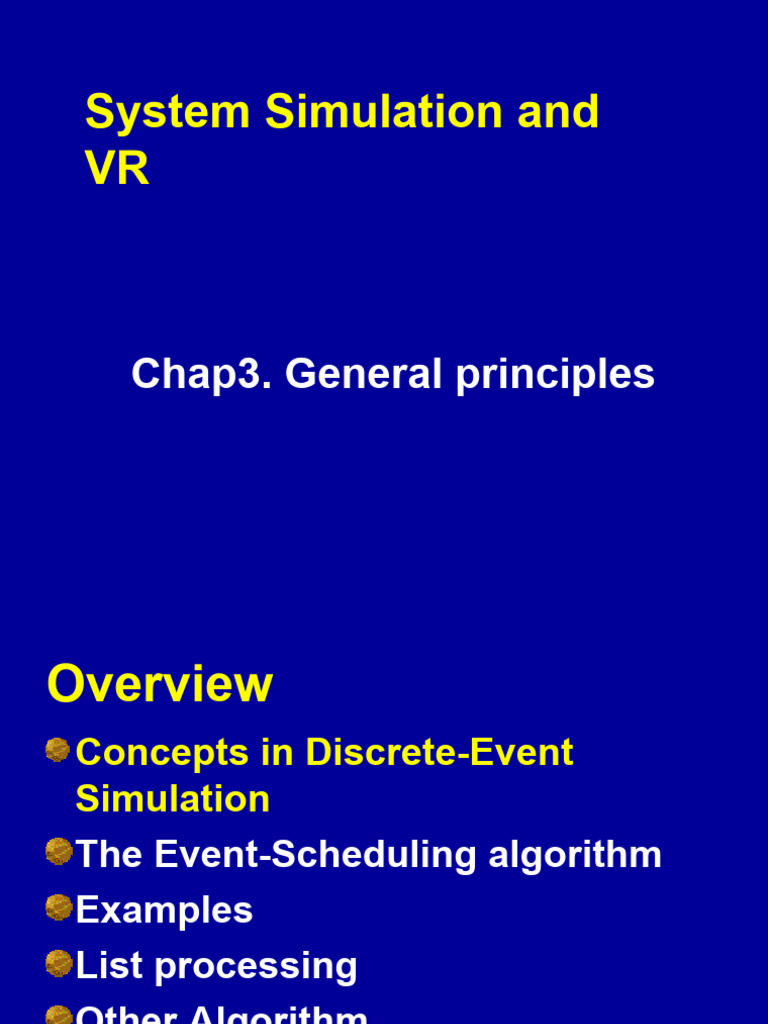 Discrete Event Simulation Overview | PDF
