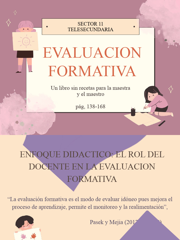 Rol del Docente en Evaluación Formativa | PDF