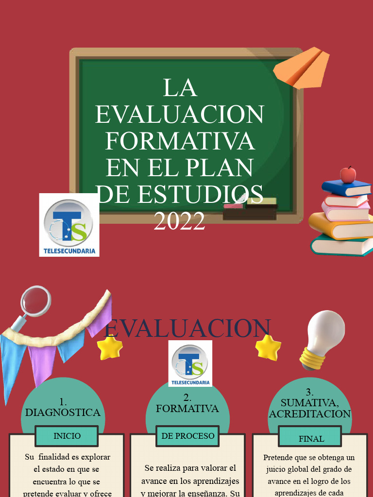 La Evaluacion Formativa en El Plan de Estudios 2022 | PDF | Evaluación ...
