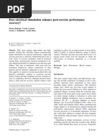 Download Does Electrical Stimulation Enhance Post-exercise Performance Recovery by Jason Meehan SN69772055 doc pdf