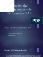 Présentation 03 - Élaboration Des Projets Annuels de Performance (PAP)