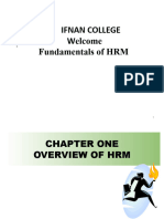 Ifnan College Welcome Fundamentals of HRM