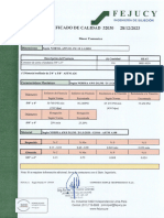 Certif Calidad Segun Pedido 134769 Construction & Technologyc S.A.C