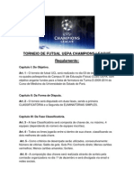 Regulamento-Torneio de Futsal Uepa Champions League