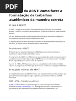 Guia para Capa de Trabalho ABNT | PDF | Arial