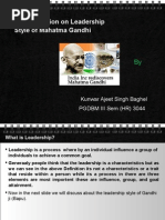 Download Leadership Style of Mahatma Gandhi by Kunwar Ajeet Singh Baghel SN6977301 doc pdf