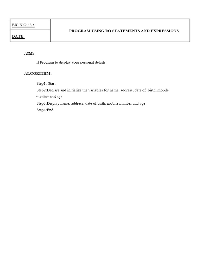 C Programming Lab Manual Guide | PDF | Pointer (Computer Programming ...