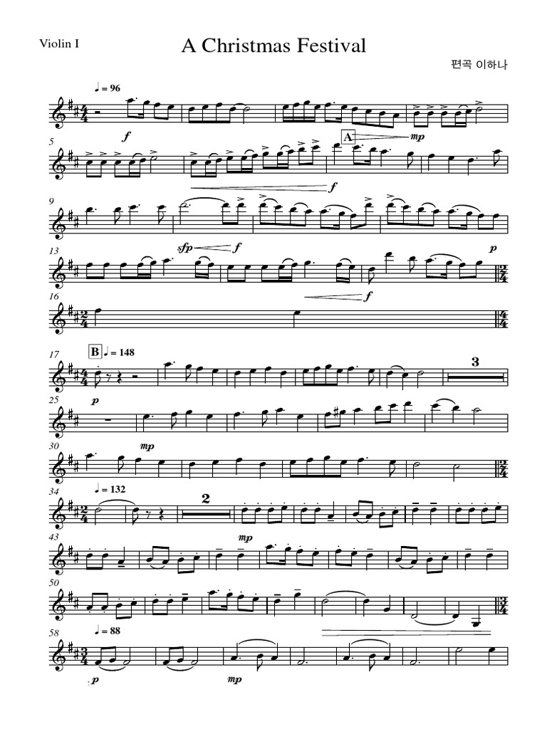 A Christmas Festival - CLARINETE | PDF