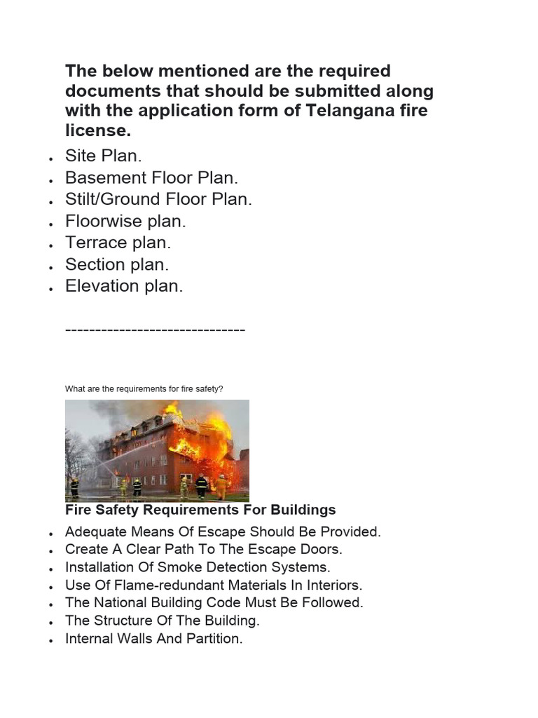 Fire Clearance Requirements PDF