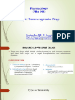 PHR 308 - Part 7 - Immunosupressive Agents - Pharmacology-III-1