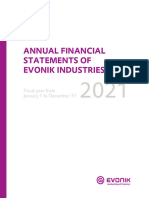 Evonik Annual Financial Statements 2021