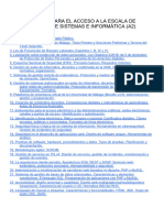 Temario para El Acceso A La Escala de Gestión de Sistemas e Informática A2