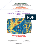 Raportul La Bilantul de Mediu de Nivel 1 Pentru S.C.N. Pitesti (2012)