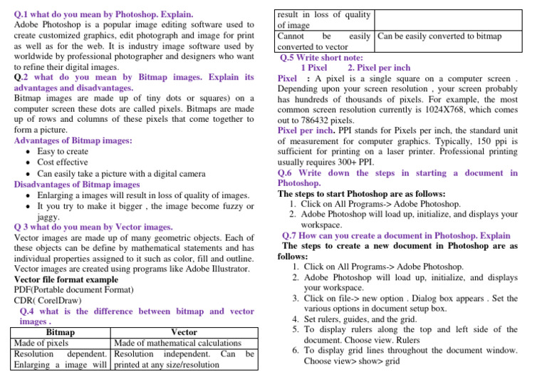 Photoshop 7 Tutorial | PDF | Pixel | Image Resolution