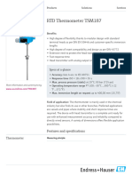 Endress-Hauser RTD Thermometer TSM187 EN