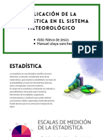 Aplicación de La Estadística en El Sistema Meteorológico.