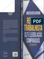 Reforma Trabalhista CLT e Legislação Comparadas Lei 13.4672017