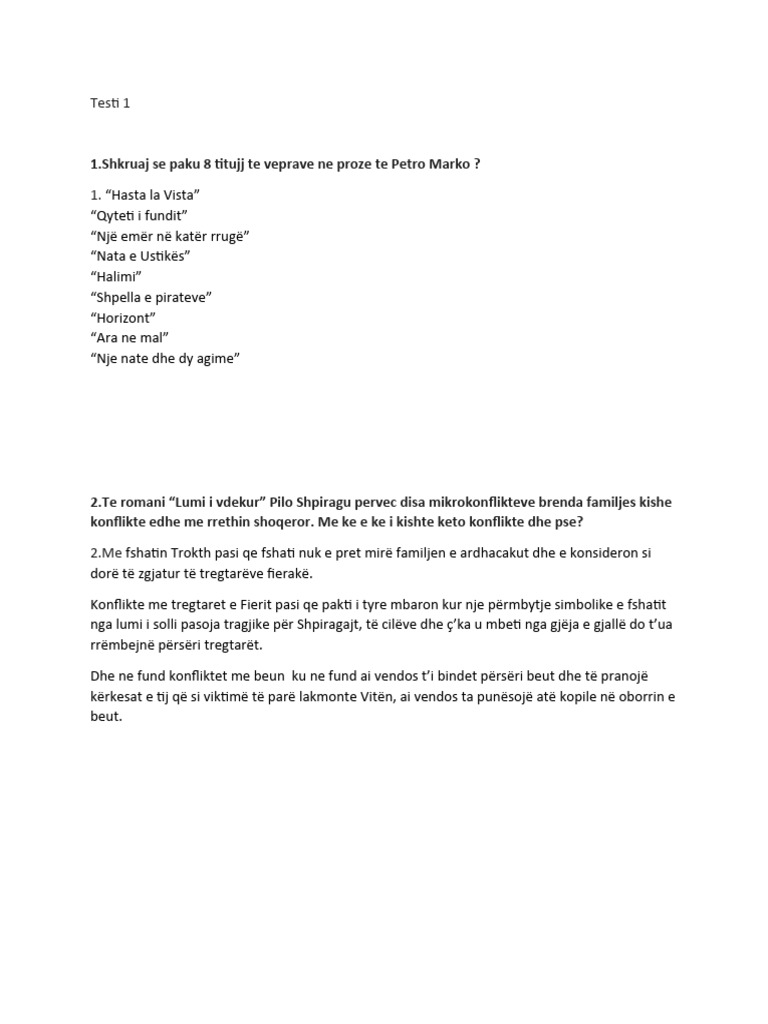 Testi 1 | PDF