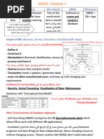 DBMS Chapter 1