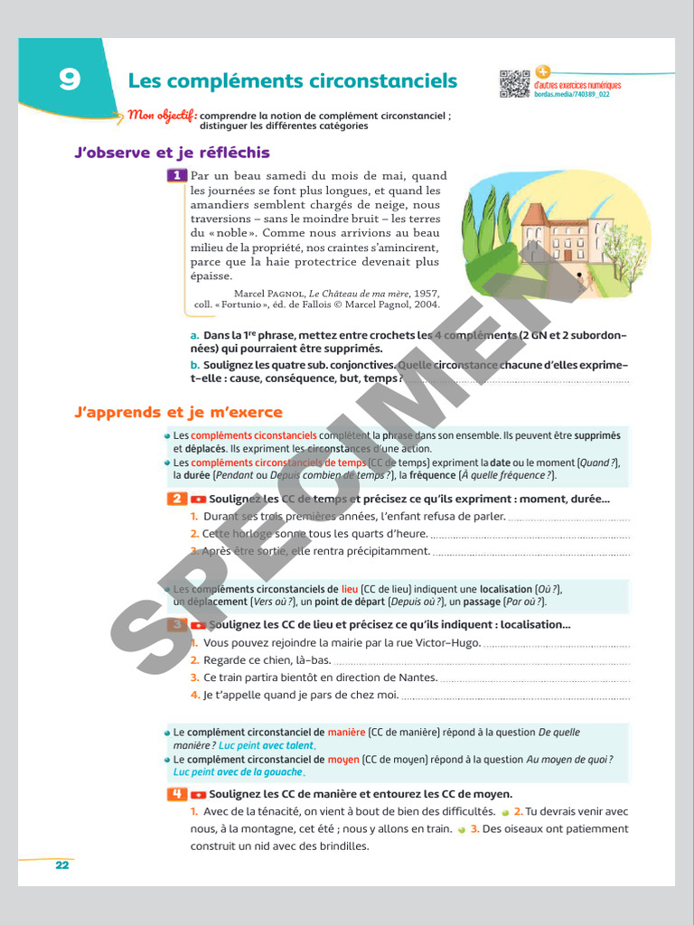 La Grammaire Par Les Exercices 4e (Edition 2023) | PDF
