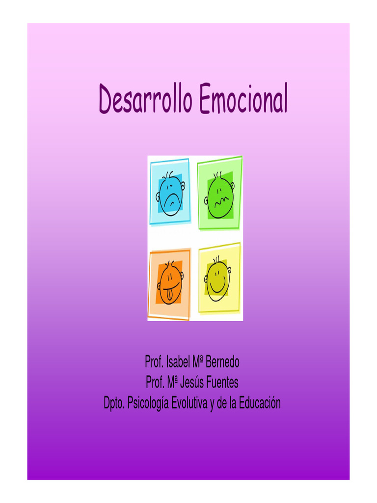 Desarrollo Emocional Infantil | PDF | Las emociones | Empatía