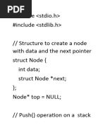 Stack and Queue Using Linked List