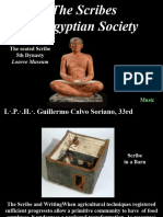 The Scribes in Egyptian Society - I.·.P.·.H.·. Guillermo Calvo Soriano, 33rd