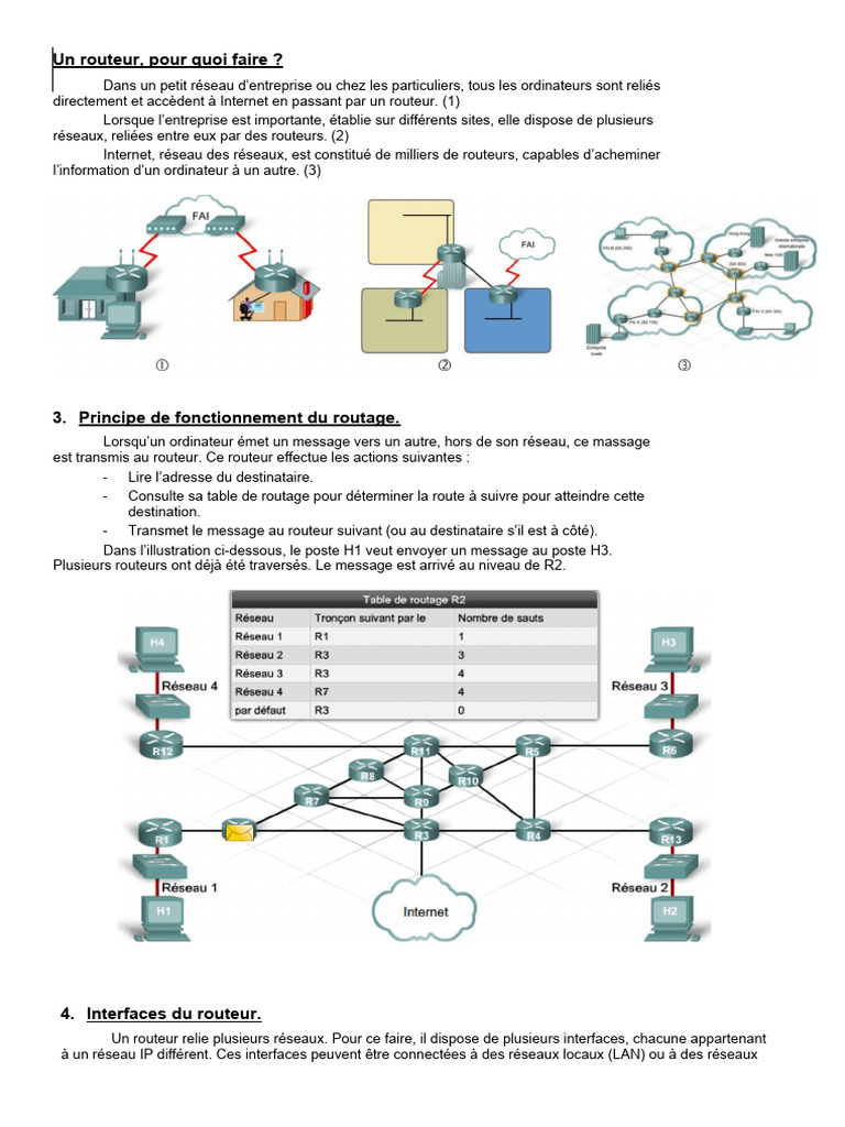Fonctionnement du routage réseau | PDF | Routage | Adresse IP